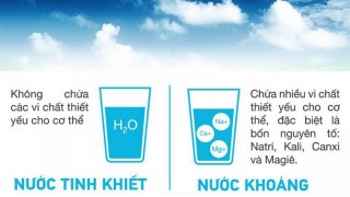 Phân biệt nước khoáng, nước suối và nước tinh khiết